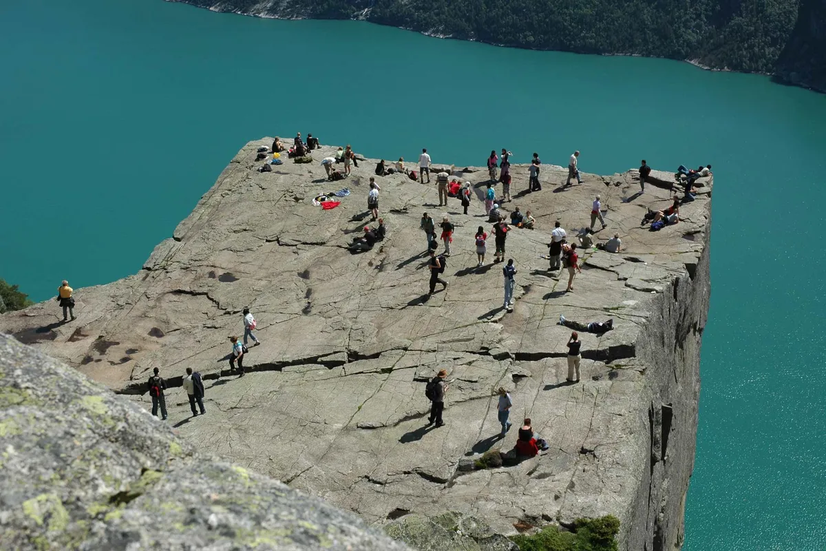 Preikestolen (Pulpit Rock) above the Lysefjord